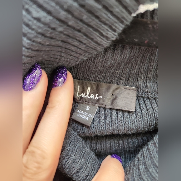 LULU'S Cold Shoulder Sweater - Picture 3 of 5